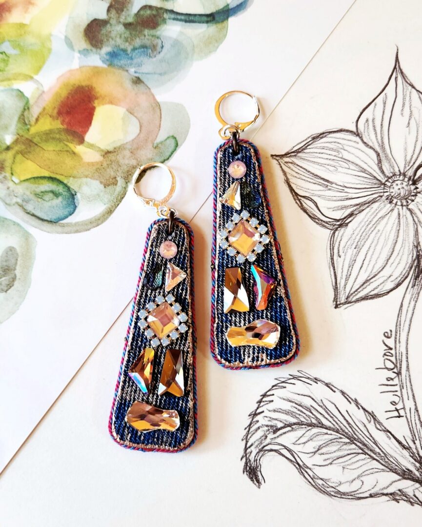 Swarovski Crystal Bluejean Earrings | Sparkle & Sway - Image 4