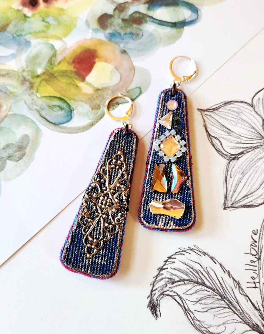 Swarovski Crystal Bluejean Earrings | Sparkle & Sway - Image 5