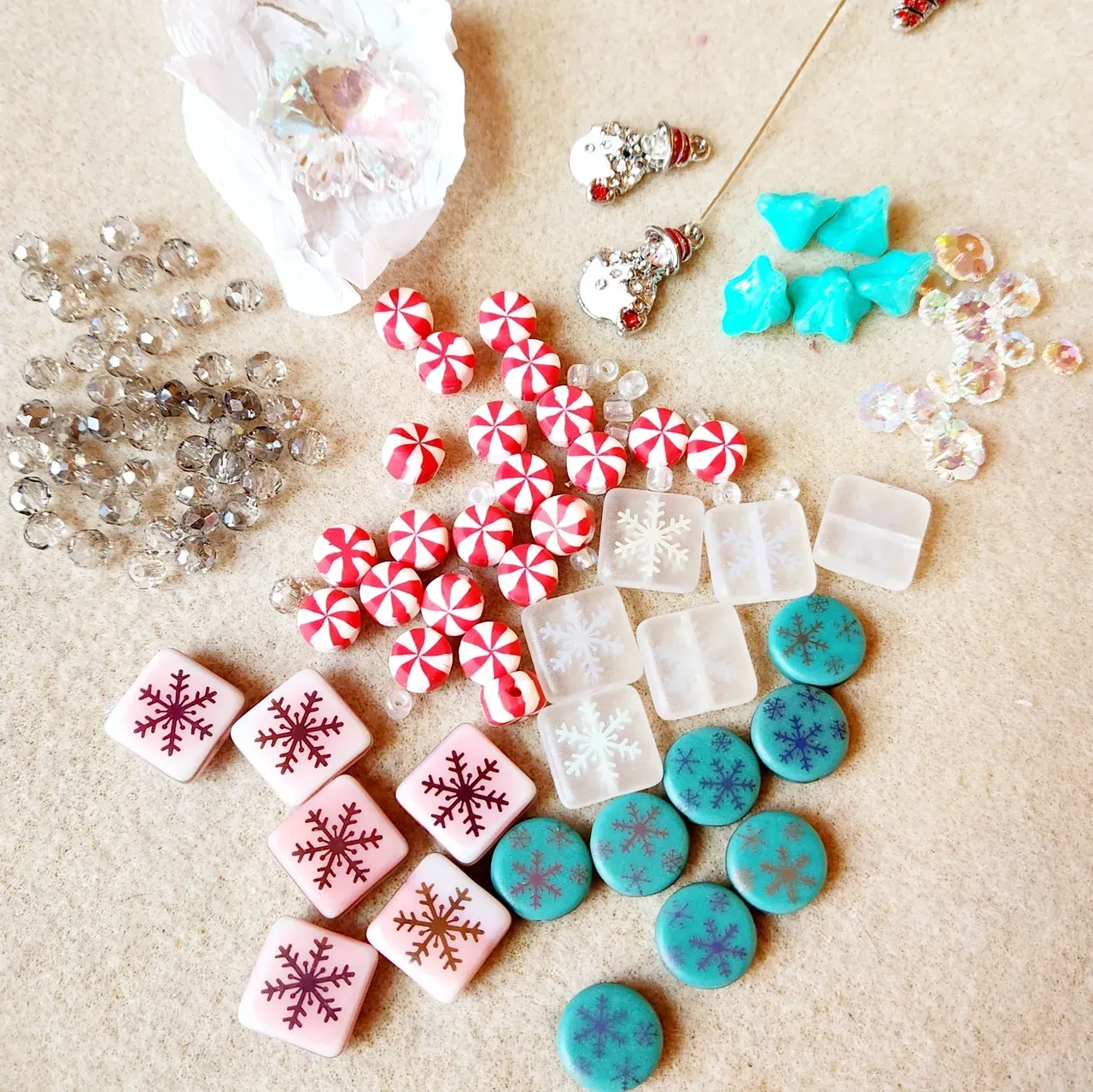 Variety of beads on display