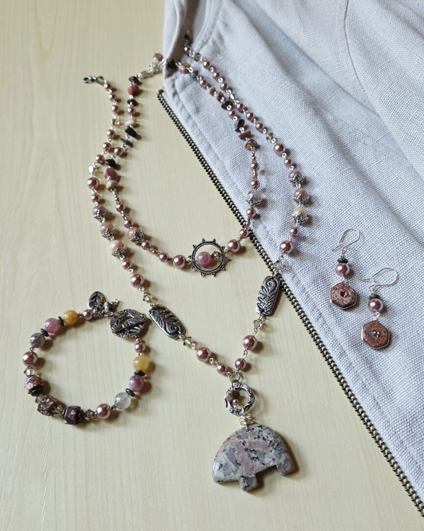 Sunstone Jasper Bracelet | Handmade Gemstone Jewelry - Image 4