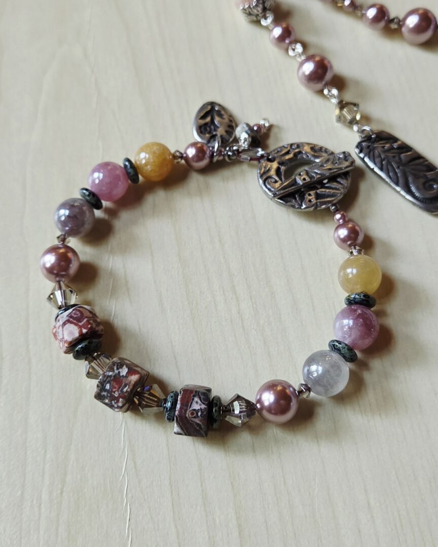 Sunstone Jasper Bracelet | Handmade Gemstone Jewelry - Image 2
