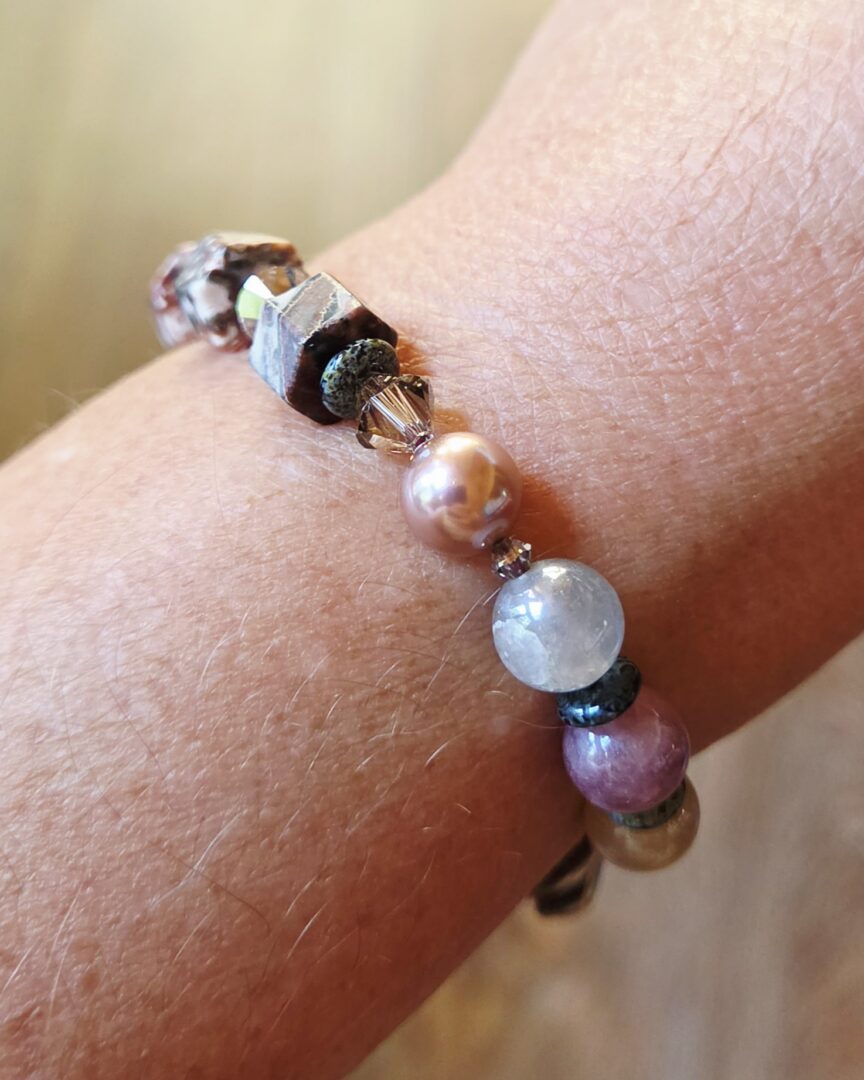 Sunstone Jasper Bracelet | Handmade Gemstone Jewelry - Image 3