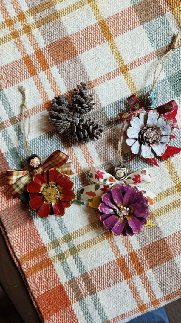 Red Pinecone Ornament | Woodland Holly - Image 4