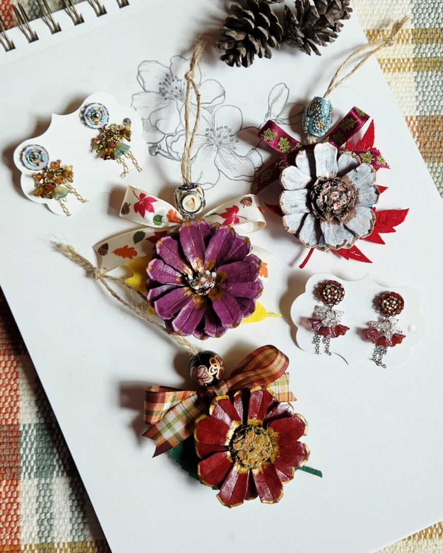 Red Pinecone Ornament | Woodland Holly - Image 5